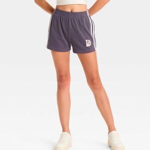 Disney Womens Juniors Pull-On Elastic Waist Daisy Duck Shorts Pockets Size XL